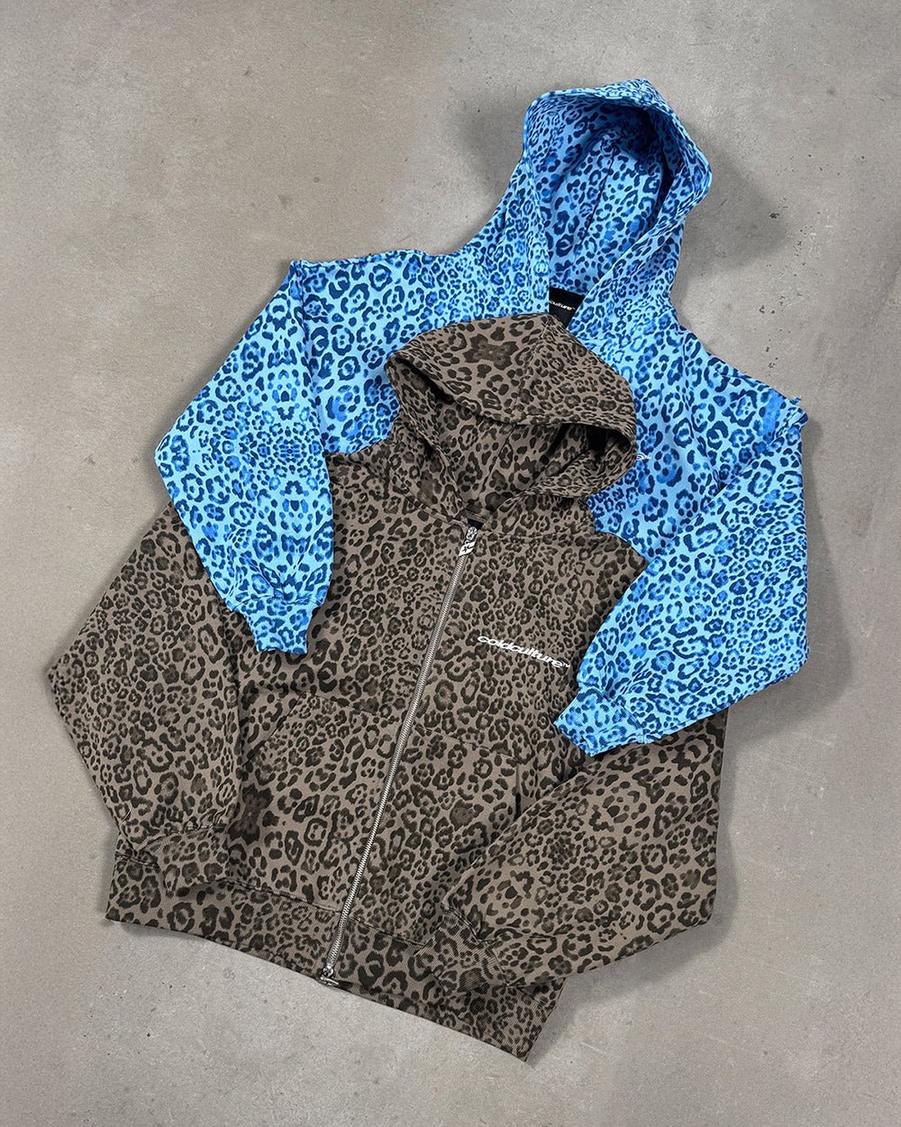 NOCTURNE BEAST ZIP HOODIE BROWN - Cold Culture