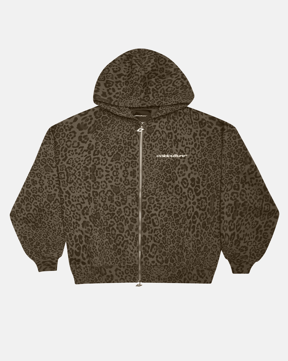 NOCTURNE BEAST ZIP HOODIE BROWN
