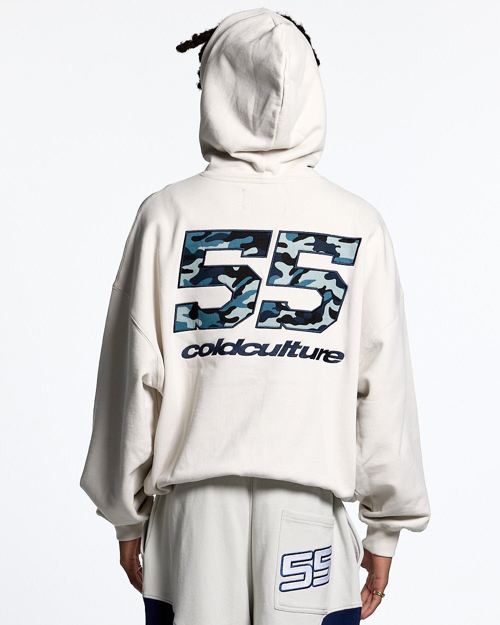 NOVA BEAR HOODIE GREYISH WHITE - COLD CULTURE #man