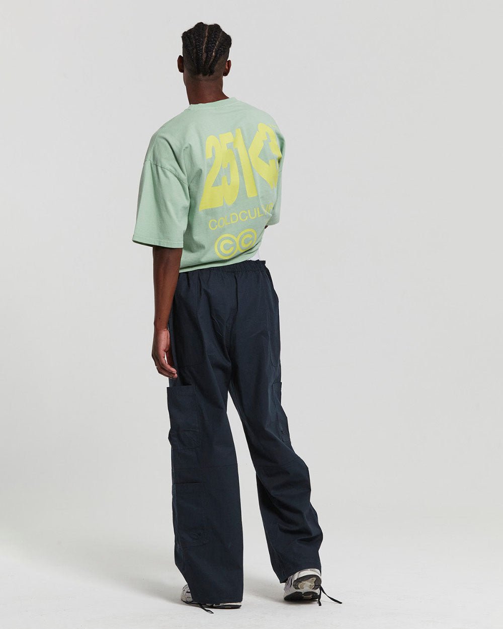NUMBER PERSPECTIVE TEE NEBULA GREEN - COLD CULTURE