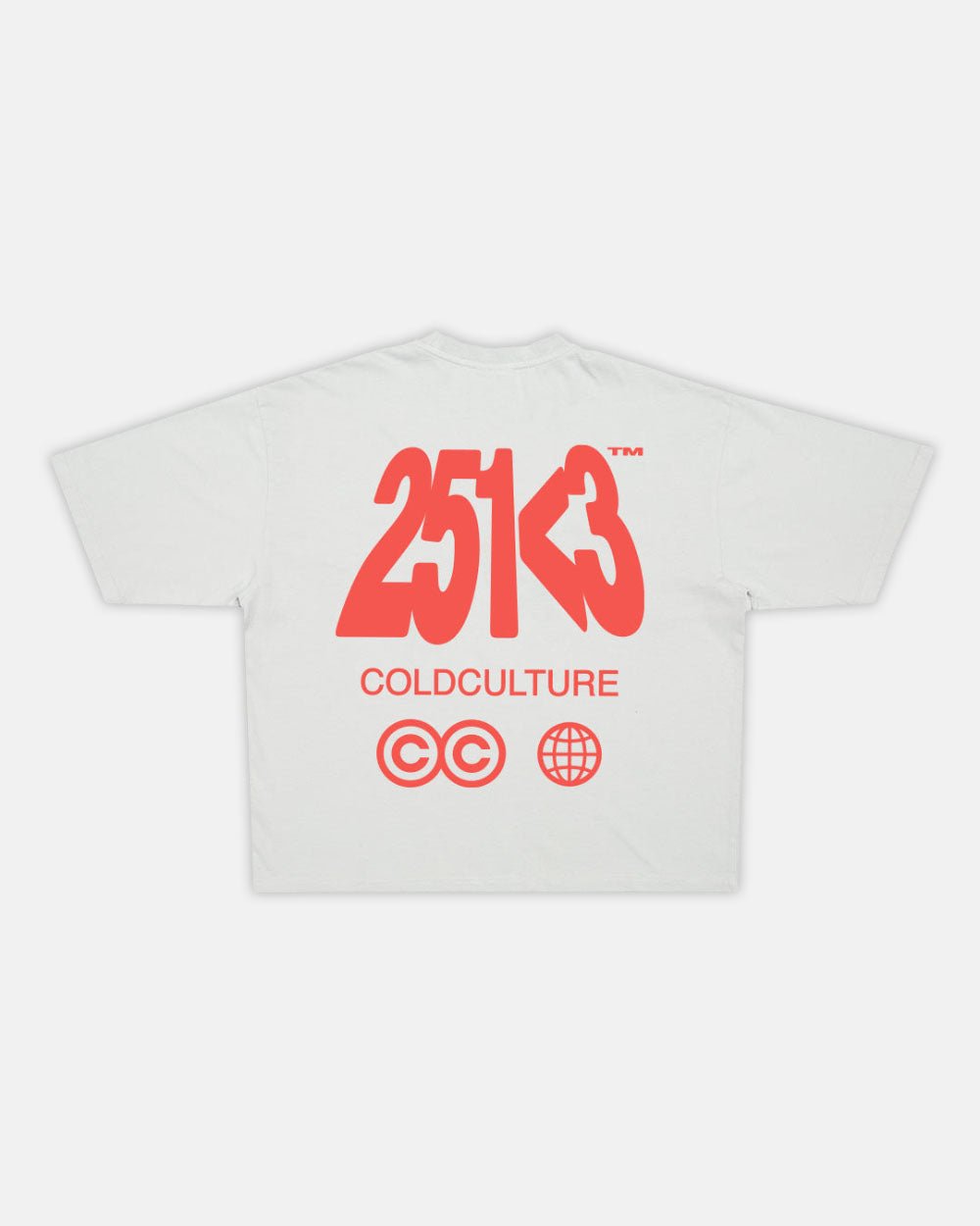 NUMBER PERSPECTIVE TEE ULTRA LIGHT GREY - COLD CULTURE