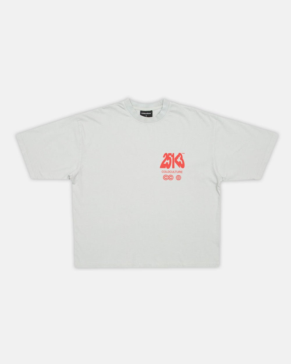 NUMBER PERSPECTIVE TEE ULTRA LIGHT GREY - COLD CULTURE