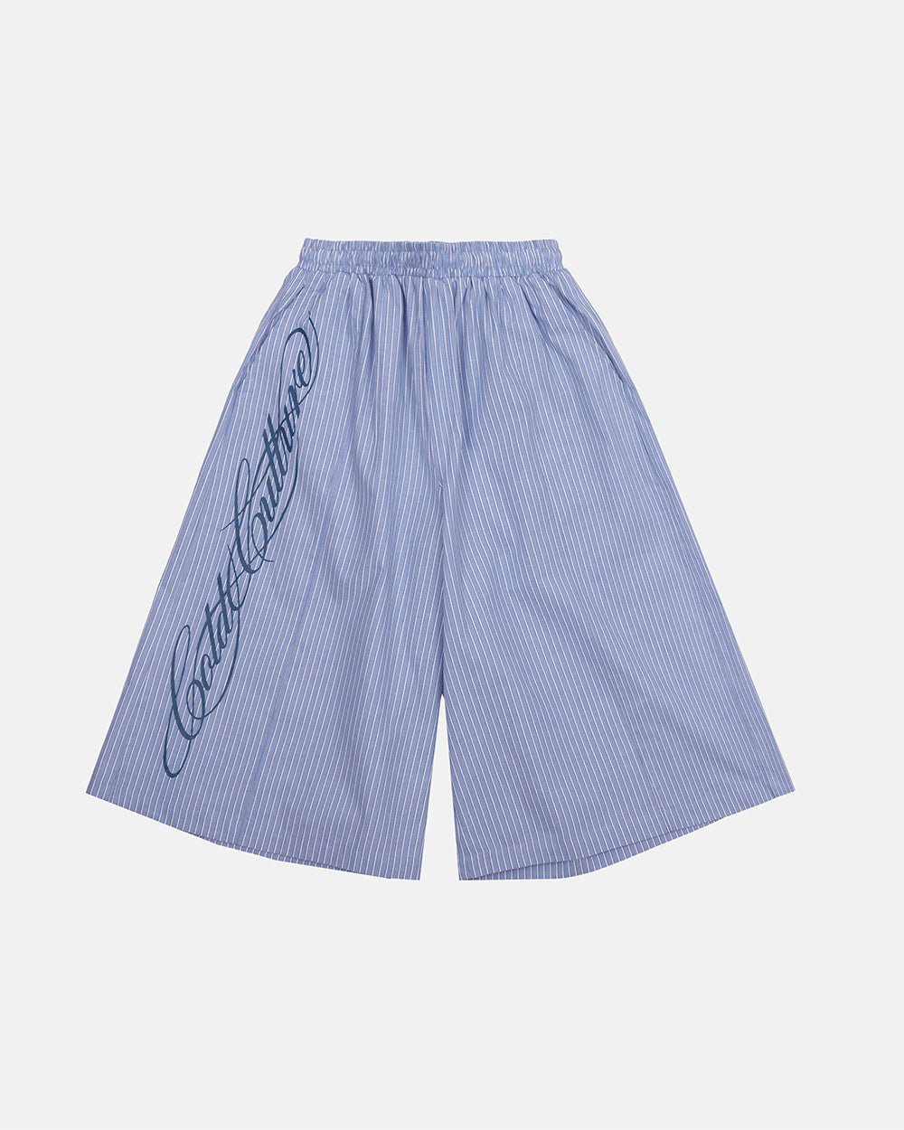 OFFICE SCRIPT SHORTS BLUE - Cold Culture