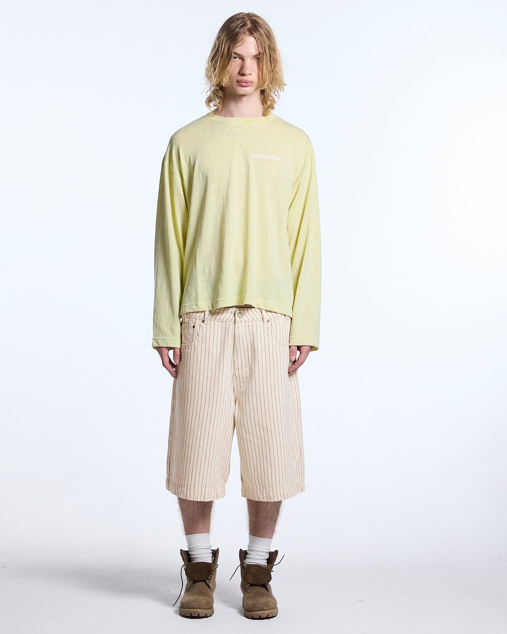 OLD SOUL LONGSLEEVE PALE YELLOW - Cold Culture #man