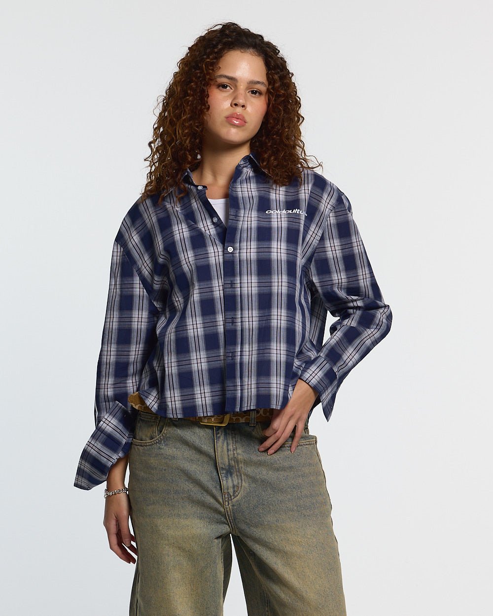 ON MY WAY LONGSLEEVE SHIRT BLUE - Cold Culture #woman