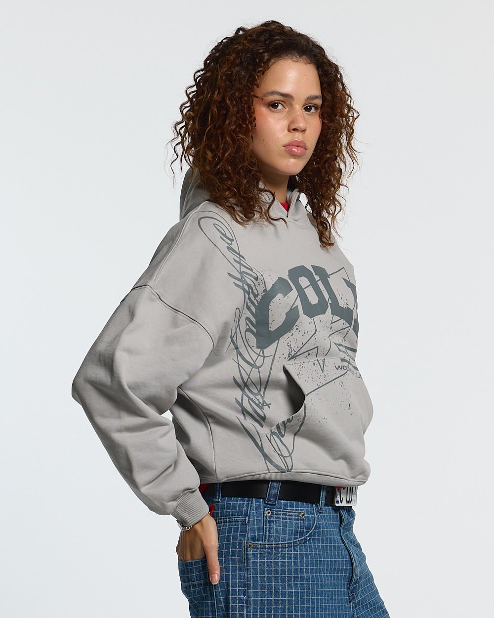 ON ROAD HOODIE GREY & GREEN - Cold Culture