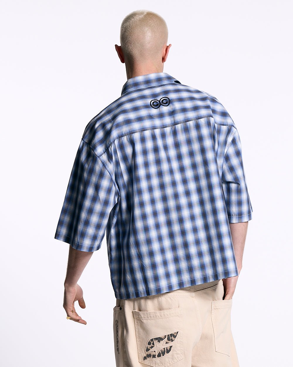 ONE POCKET SHIRT BLURRED BLUE - Cold Culture
