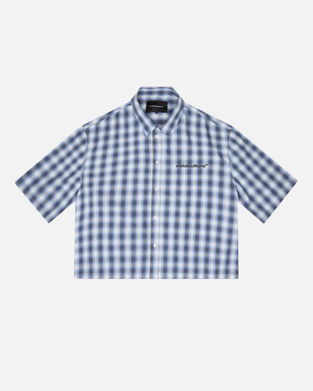 ONE POCKET SHIRT BLURRED BLUE - Cold Culture