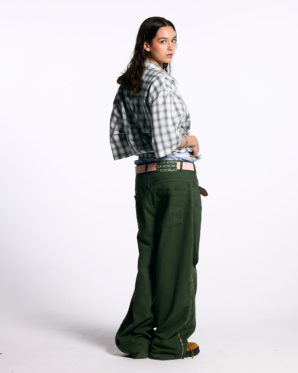 ONE POCKET SHIRT BLURRED GREEN - Cold Culture