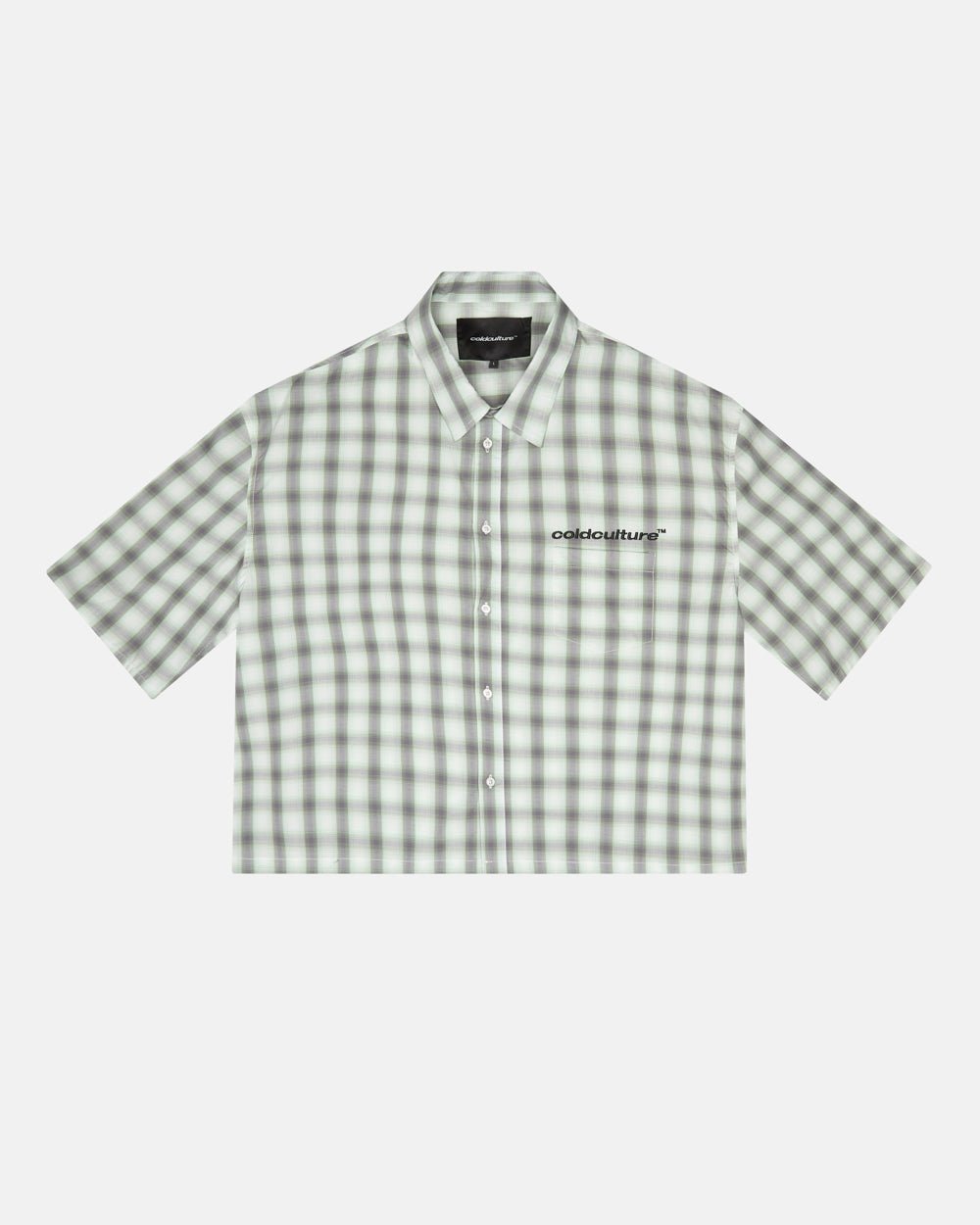 ONE POCKET SHIRT BLURRED GREEN - Cold Culture