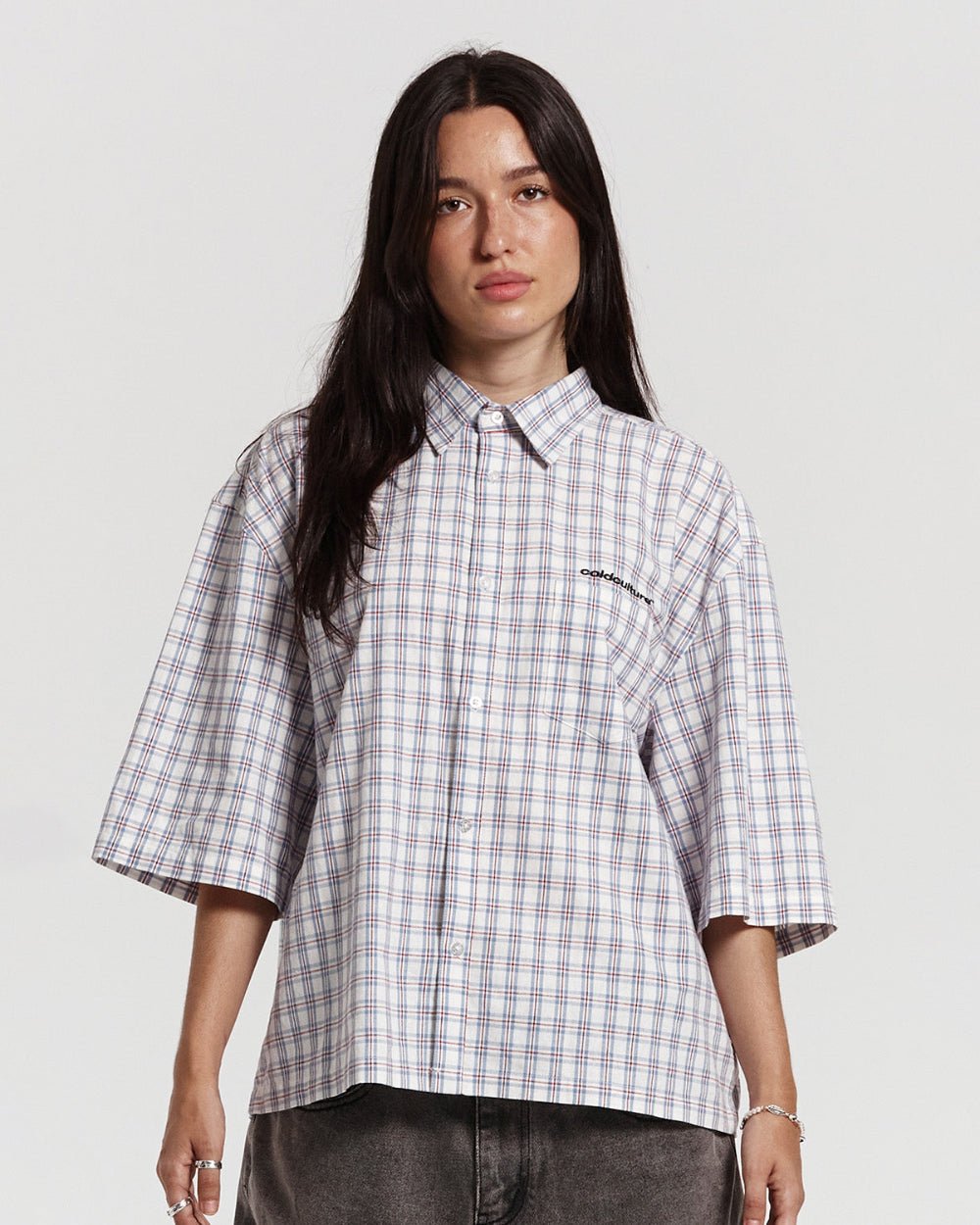 ONE POCKET SHIRT SQUARE MOTIF - Cold Culture #woman