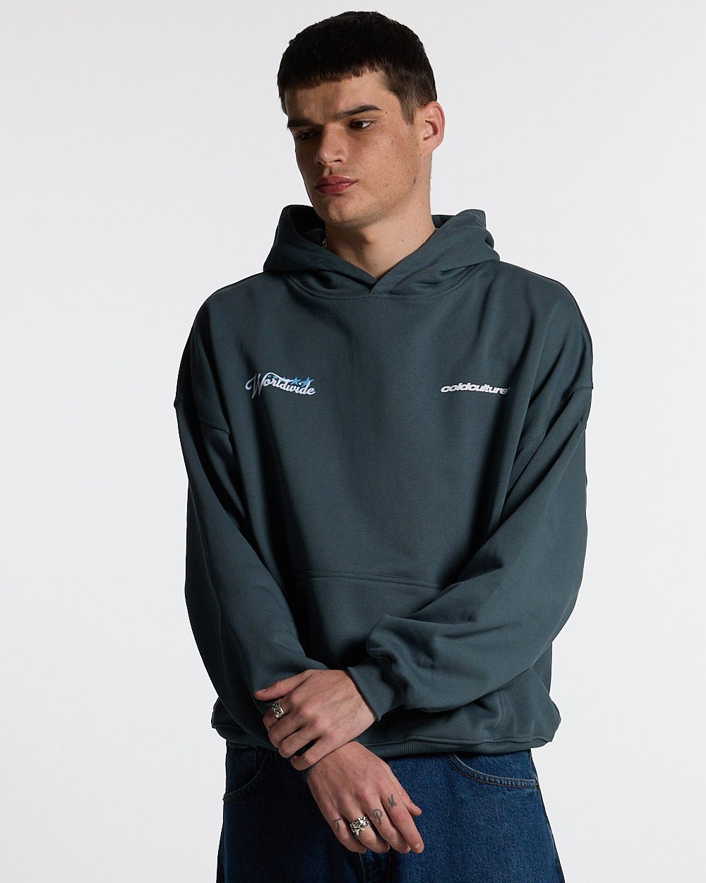 ORBIT HOODIE BALTIC BLUE - COLD CULTURE