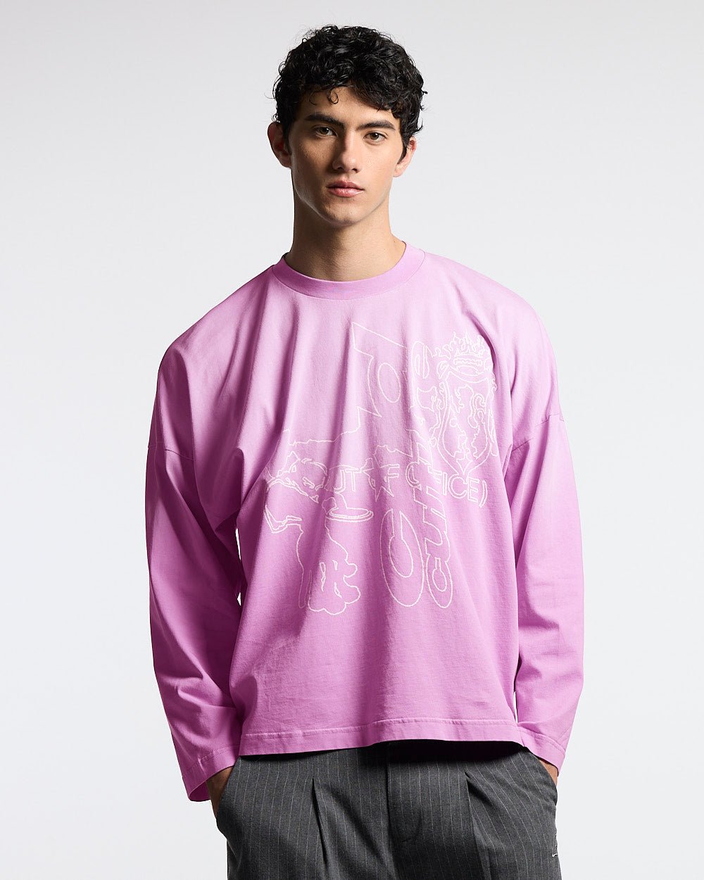 OUT OF THE OFFICE LONGSLEEVE PINK - Cold Culture #man