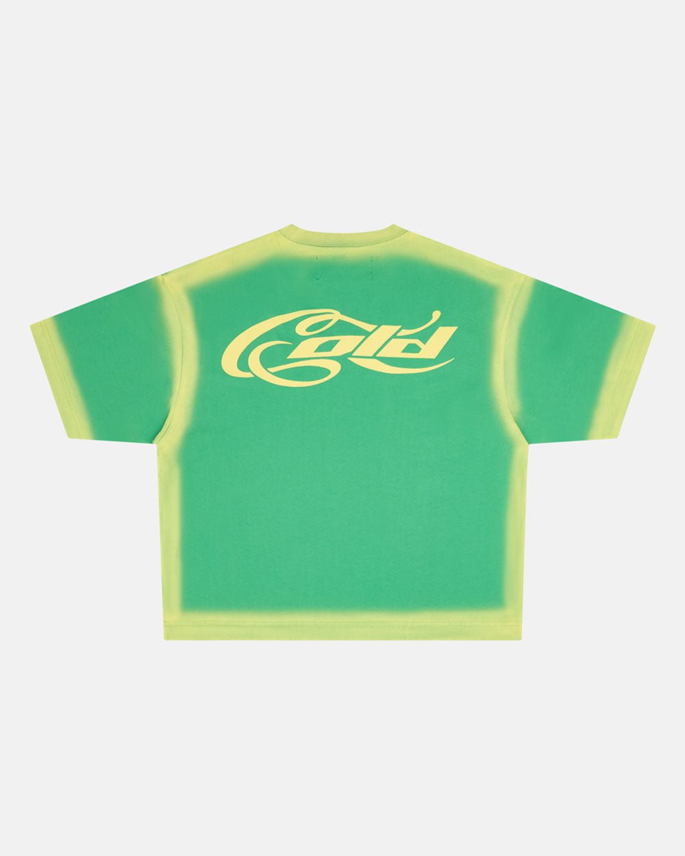 PANELS TEE GREEN AND YELLOW - COLD CULTURE
