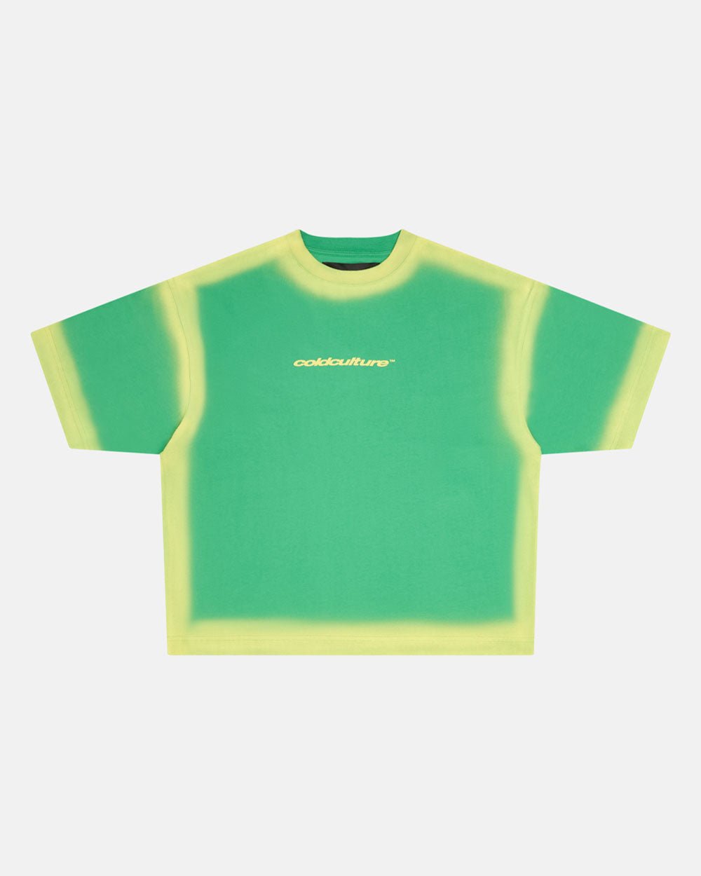 PANELS TEE GREEN AND YELLOW - COLD CULTURE