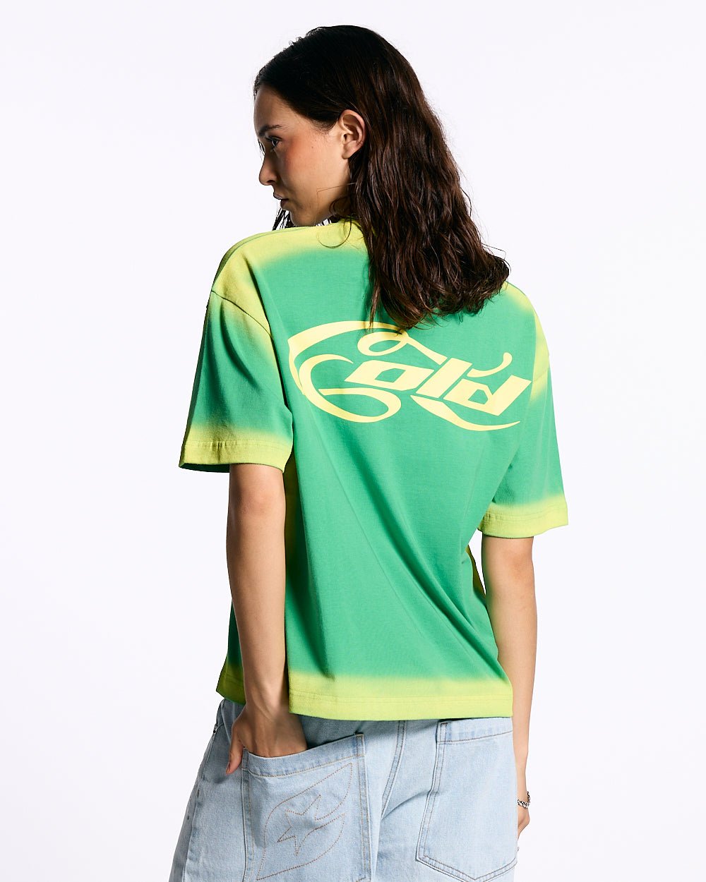 PANELS TEE GREEN AND YELLOW - COLD CULTURE