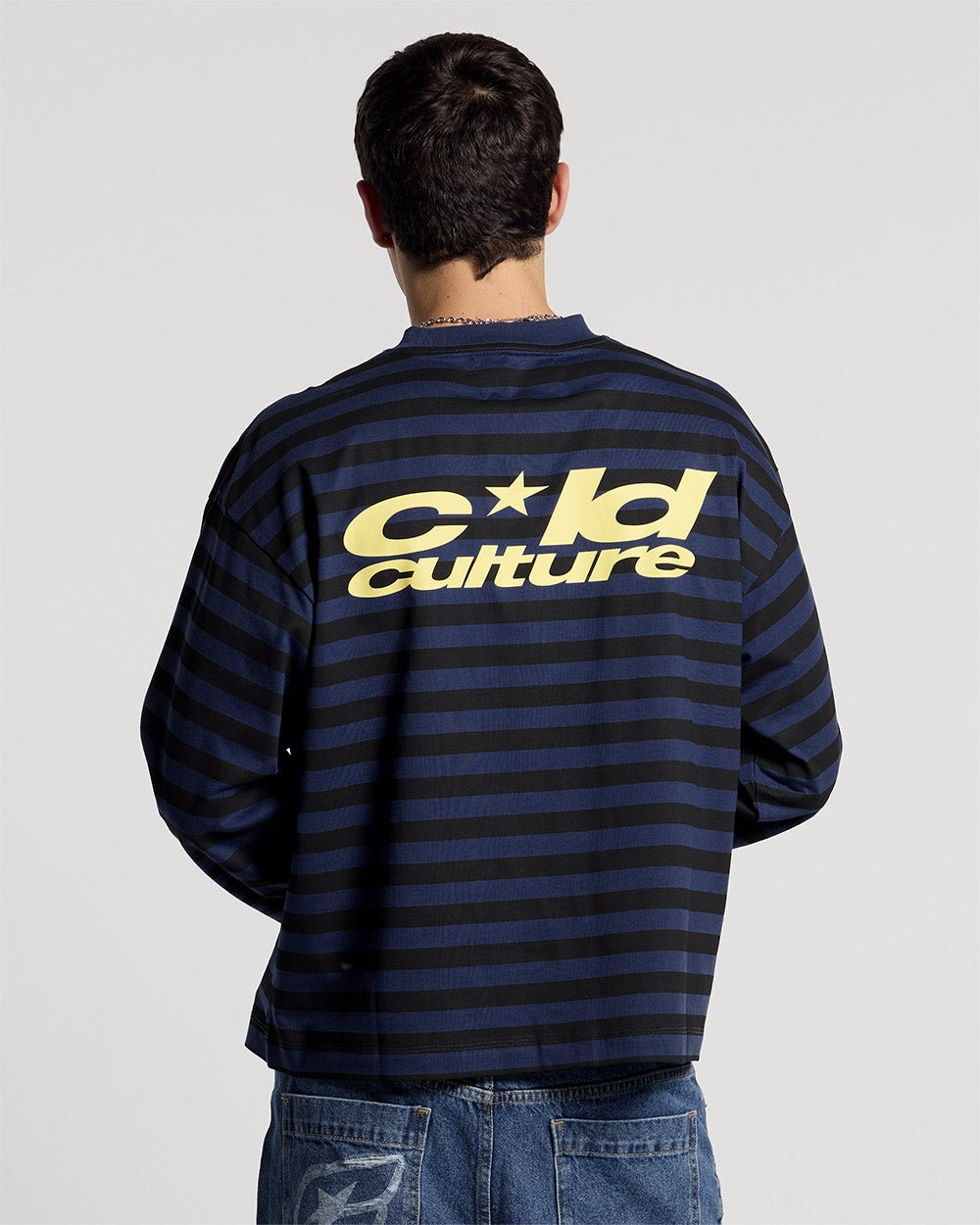 PARDON ME LONGSLEEVE BLACK & BLUE - Cold Culture