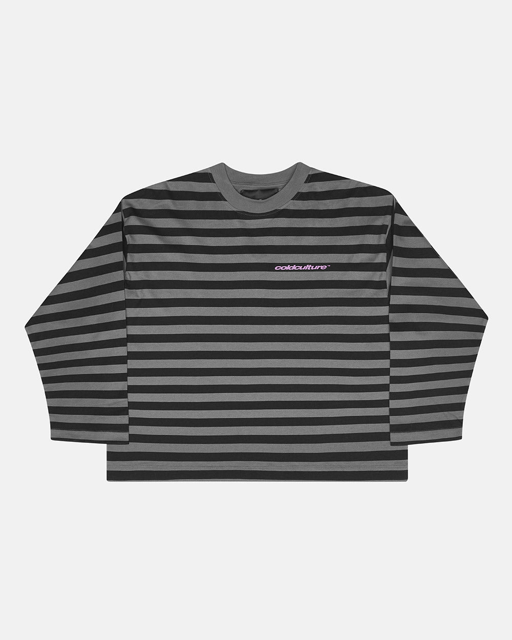 PARDON ME LONGSLEEVE BLACK & GREY - Cold Culture