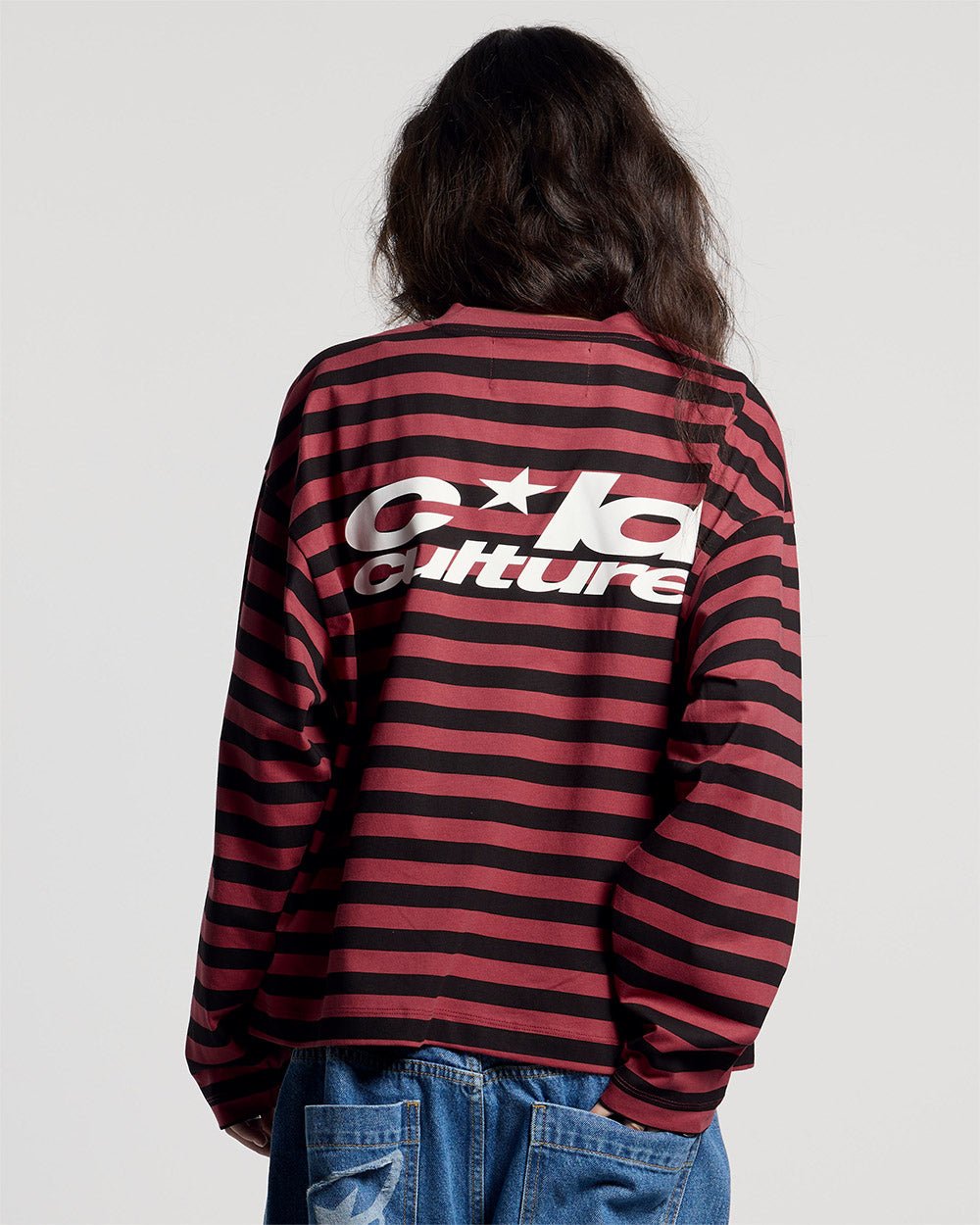 PARDON ME LONGSLEEVE BLACK & RED - Cold Culture