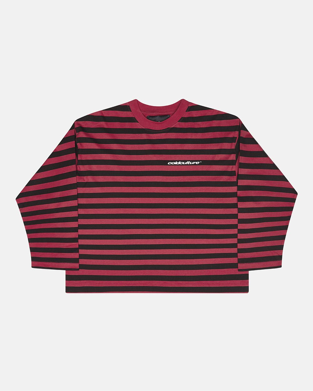 PARDON ME LONGSLEEVE BLACK & RED - Cold Culture