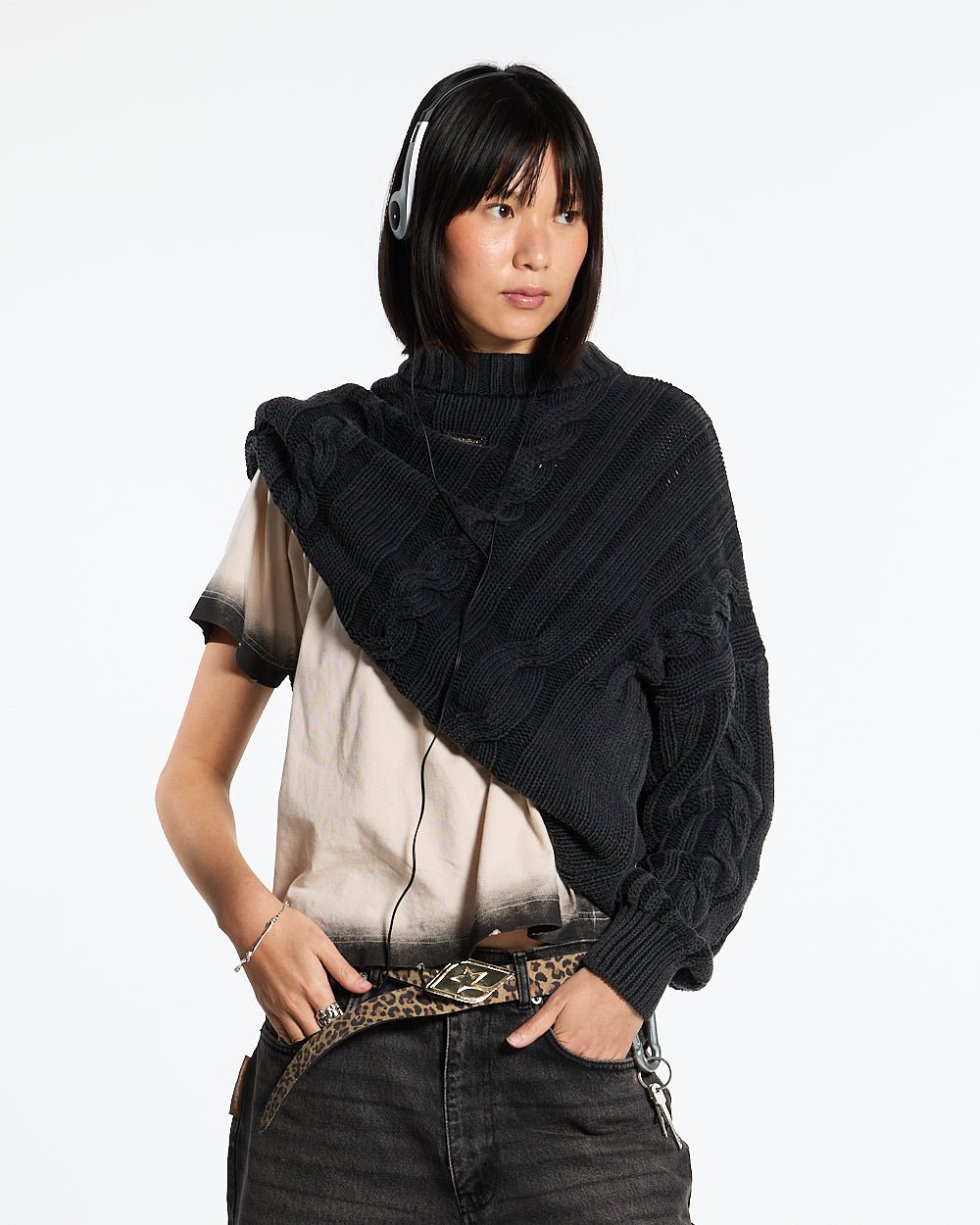 PATTERNED KNIT BLACK - COLD CULTURE