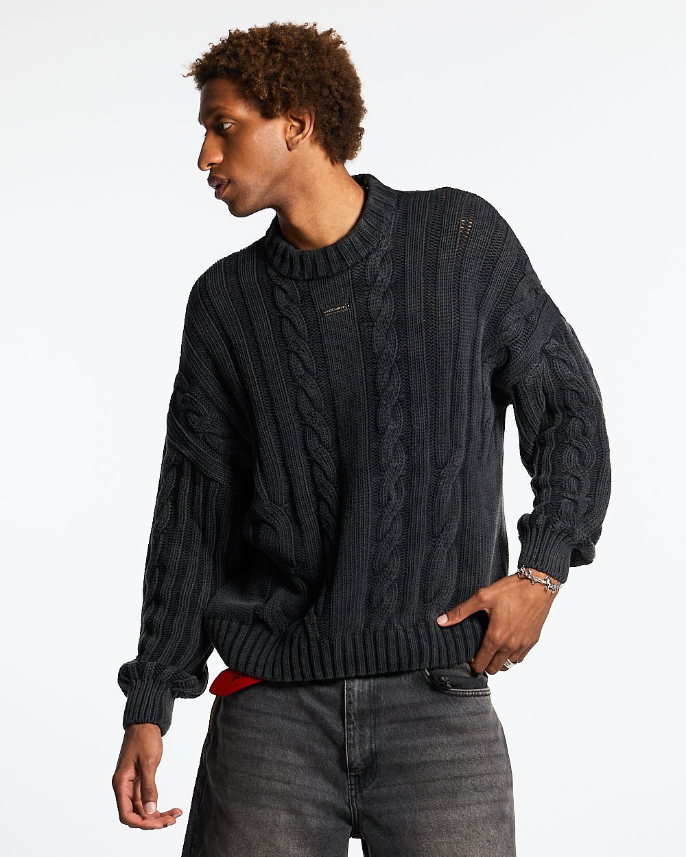 PATTERNED KNIT BLACK - COLD CULTURE