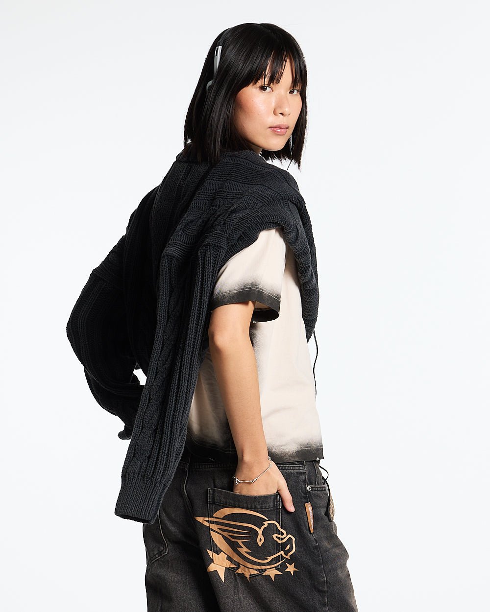 PATTERNED KNIT BLACK - COLD CULTURE