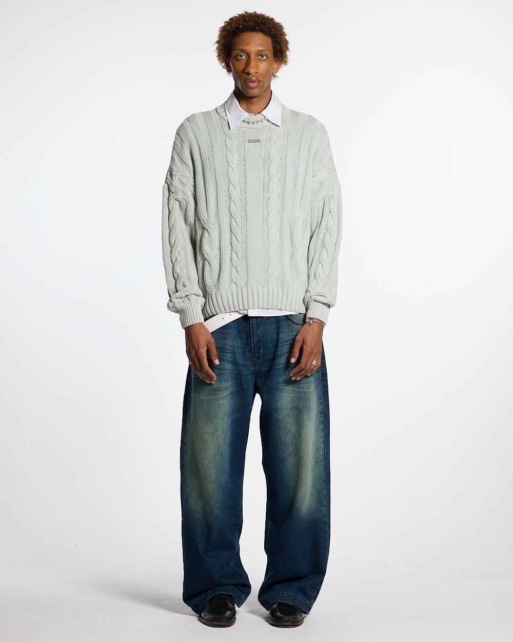 PATTERNED KNIT LIGHT BLUE - COLD CULTURE