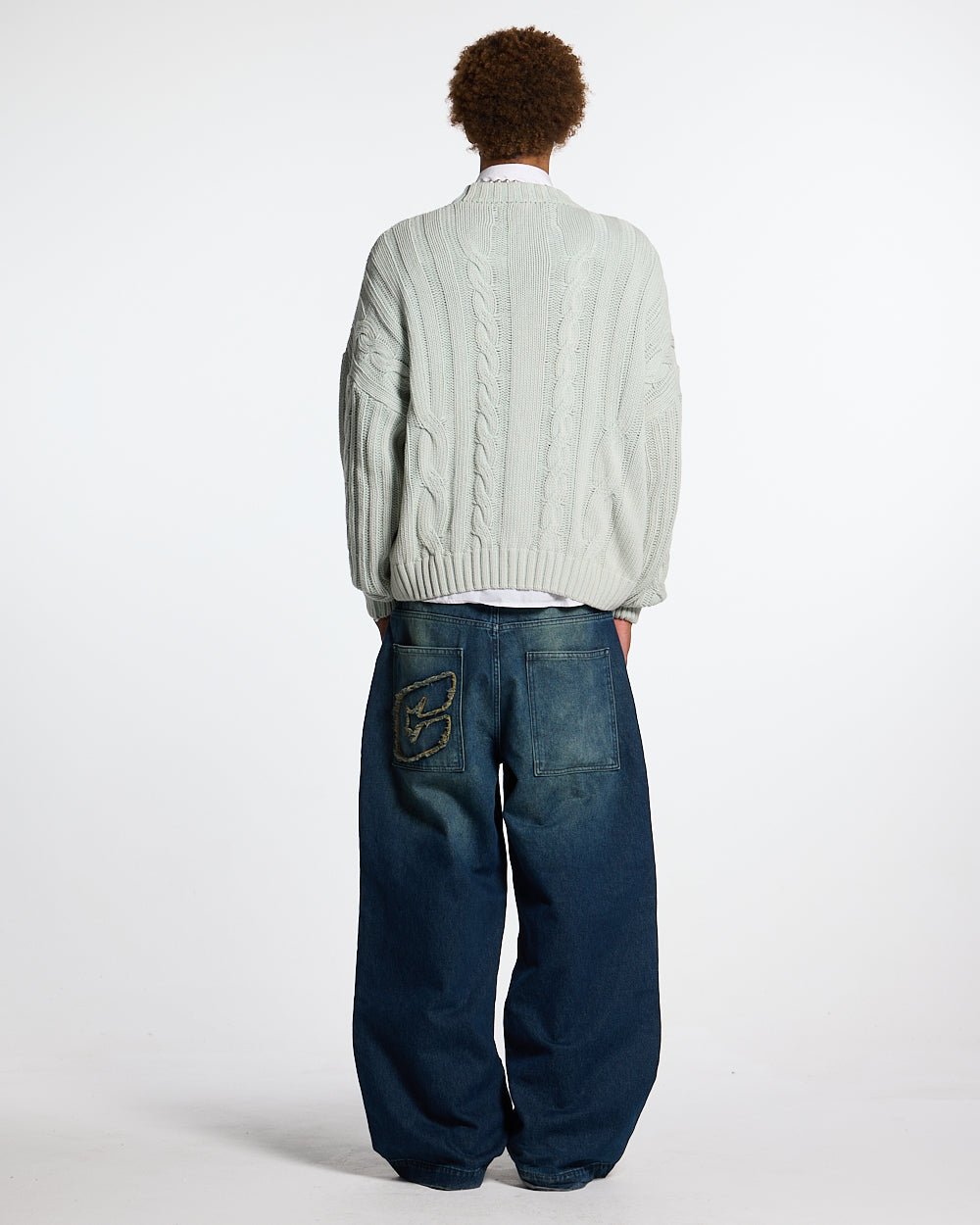 PATTERNED KNIT LIGHT BLUE - COLD CULTURE