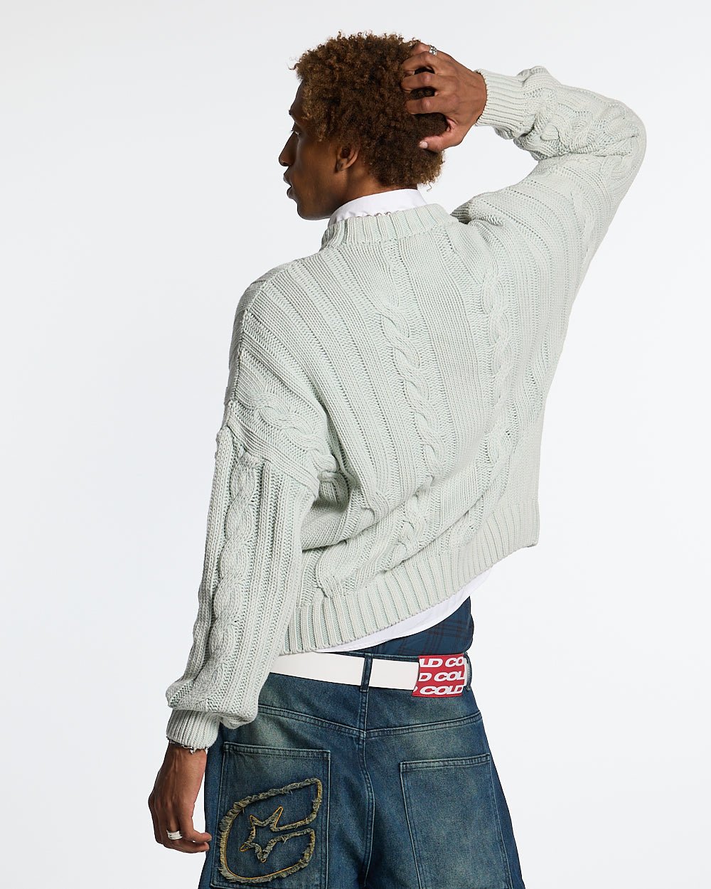 PATTERNED KNIT LIGHT BLUE - COLD CULTURE