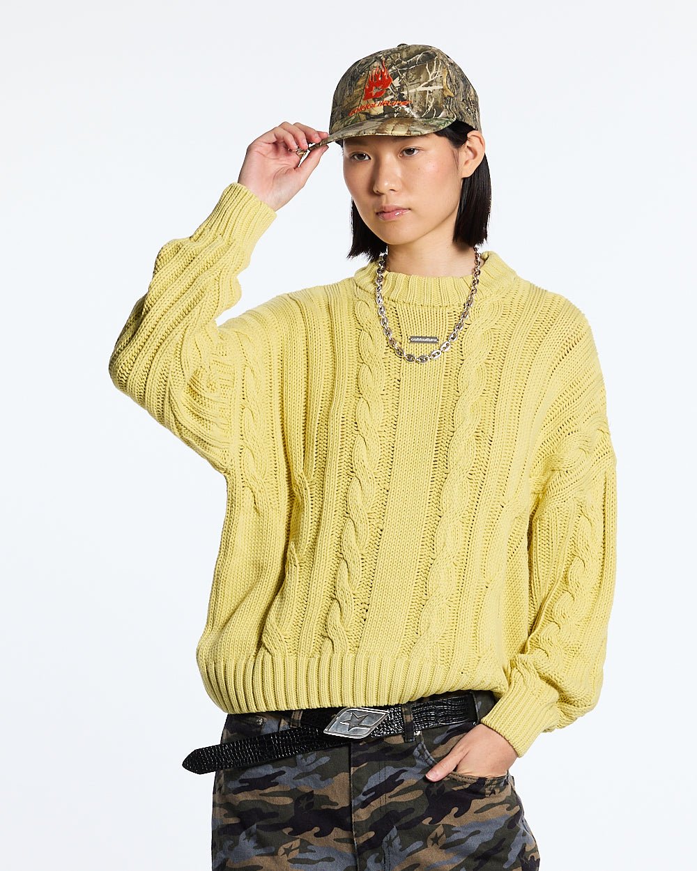 PATTERNED KNIT YELLOW - COLD CULTURE