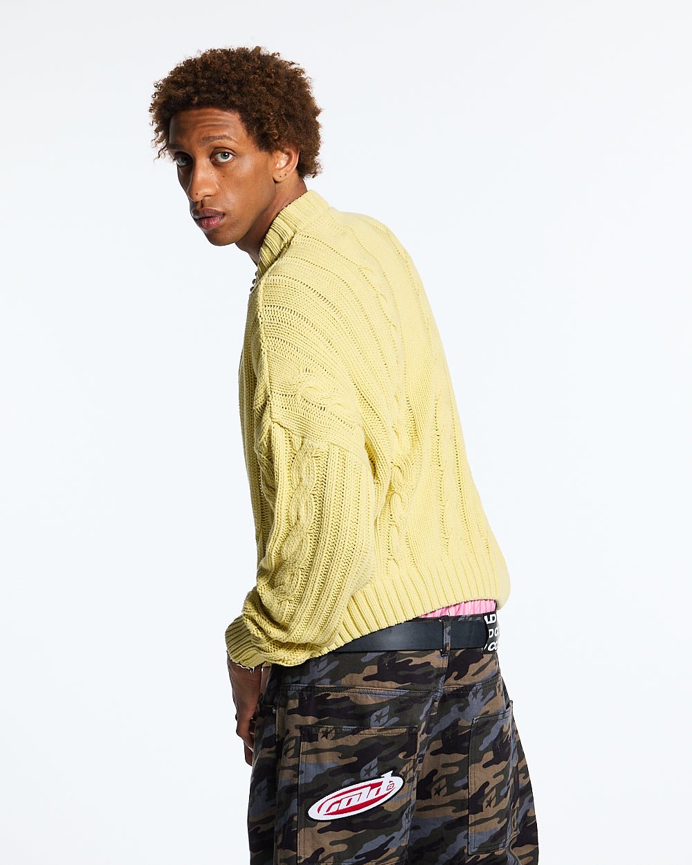 PATTERNED KNIT YELLOW - COLD CULTURE
