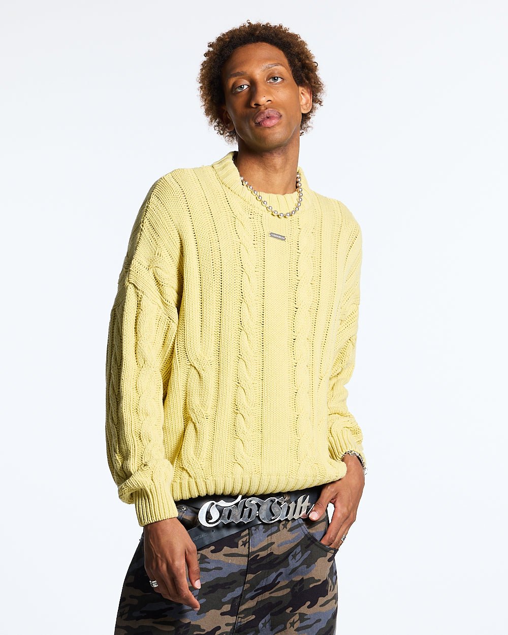 PATTERNED KNIT YELLOW - COLD CULTURE