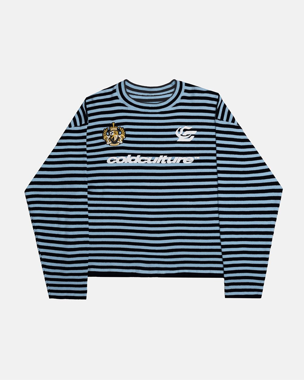 PHARREL LONGSLEEVE DARK & LIGHT BLUE - Cold Culture