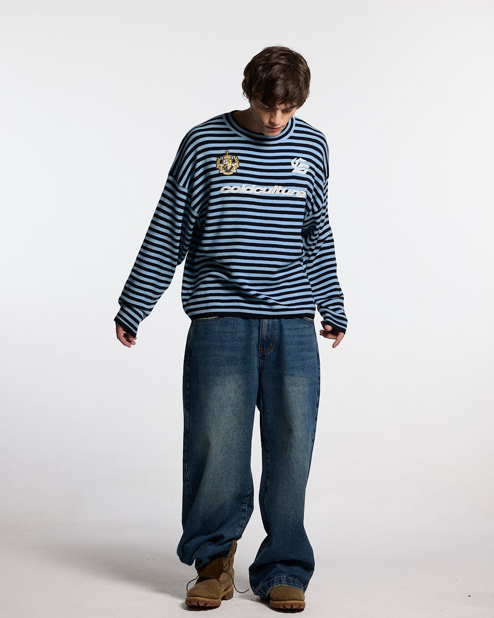 PHARREL LONGSLEEVE DARK & LIGHT BLUE - Cold Culture #man