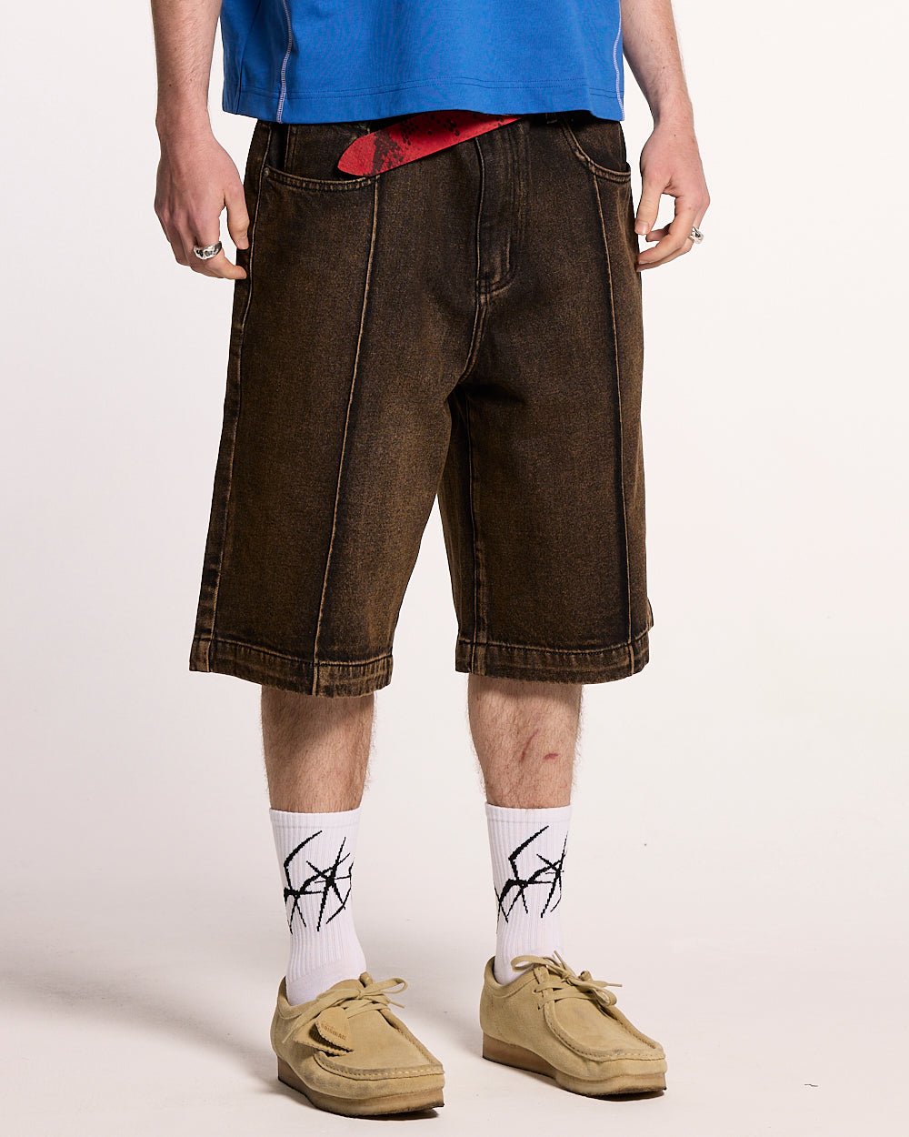 PINTUCK SHORTS BROWN - COLD CULTURE #man