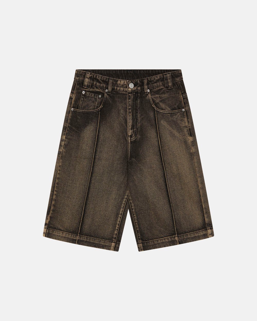 PINTUCK SHORTS BROWN - COLD CULTURE