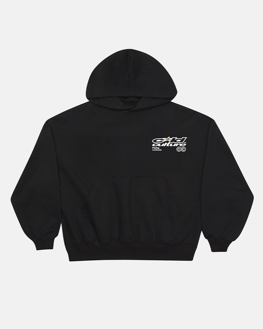 PLAYING WORLDWIDE HOODIE BLACK - Cold Culture