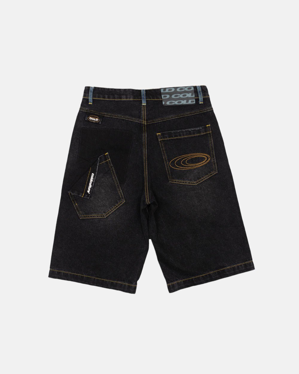 POCKET KO SHORTS BLACK DENIM | COLD CULTURE™ | STREETWEAR CLOTHING
