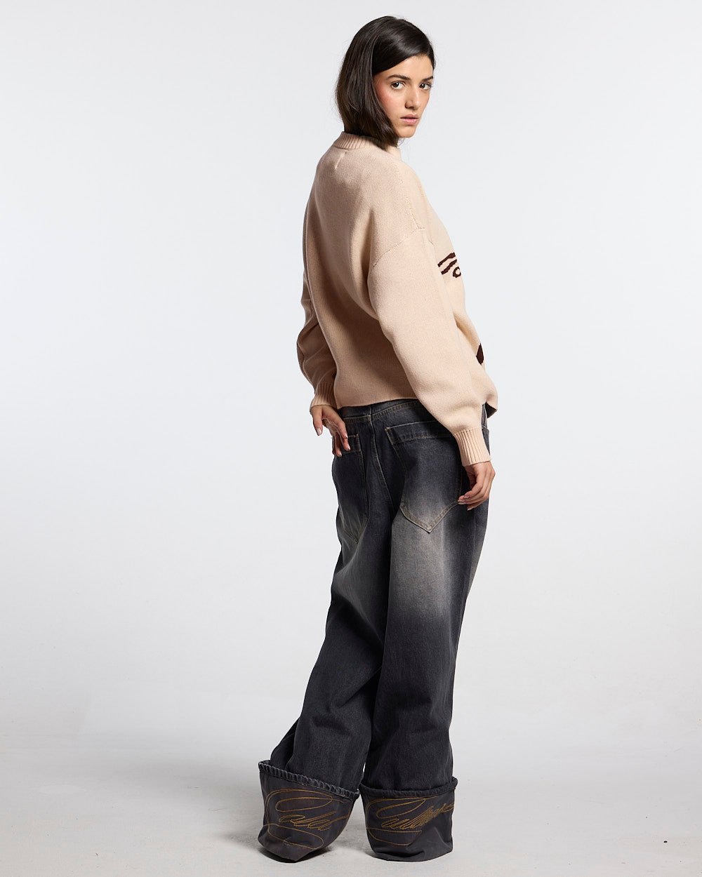 POISON KNIT CREAM AND BROWN - Cold Culture #woman