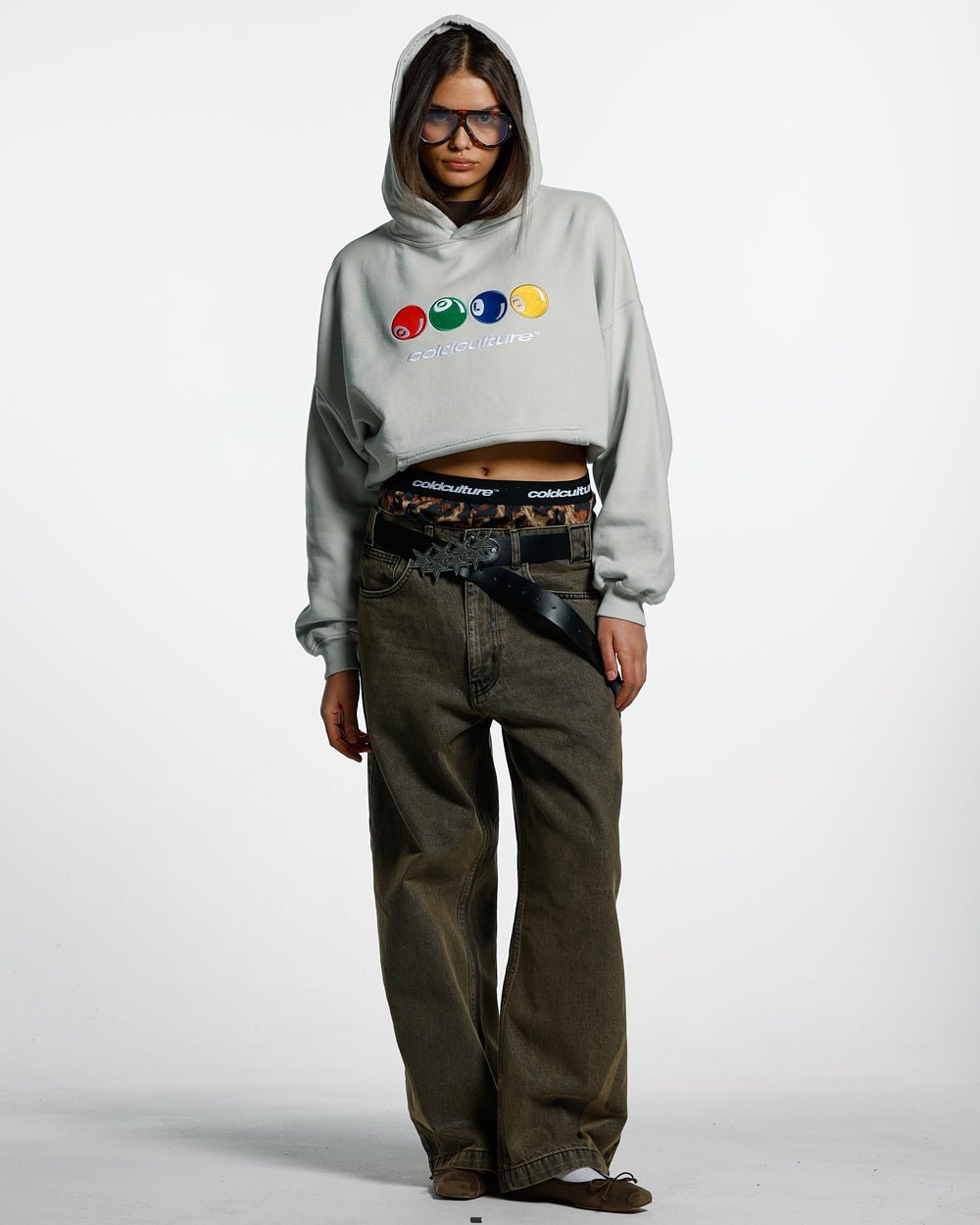 POOL COLORS HOODIE LIGHT GREY - COLD CULTURE
