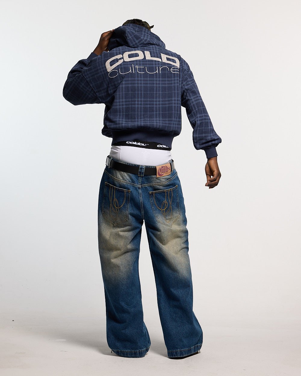 POSH ZIP HOODIE NAVY - Cold Culture