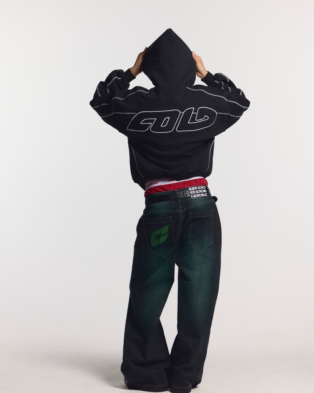 PRECIOUS V3 PANTS BLACK & GREEN - COLD CULTURE