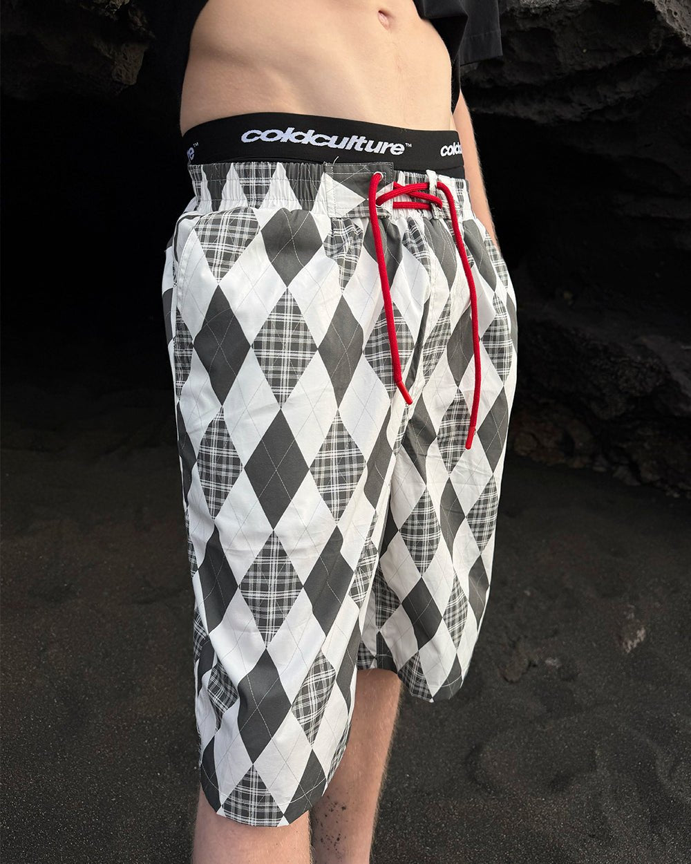 PREPPY SWIMSHORTS WHITE - Cold Culture
