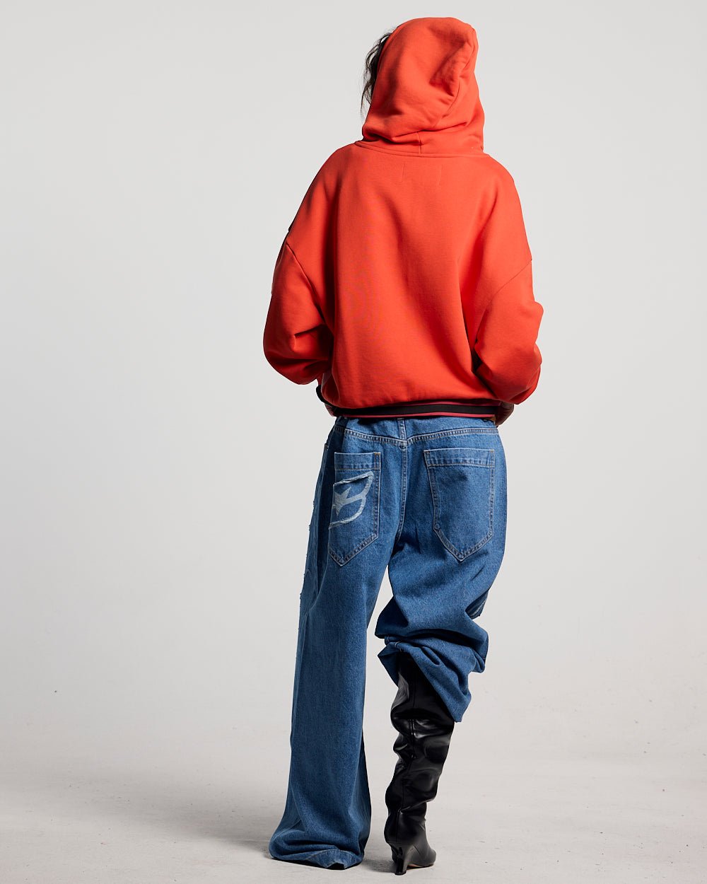 PRESTIGE ZIP HOODIE RED & WHITE - Cold Culture