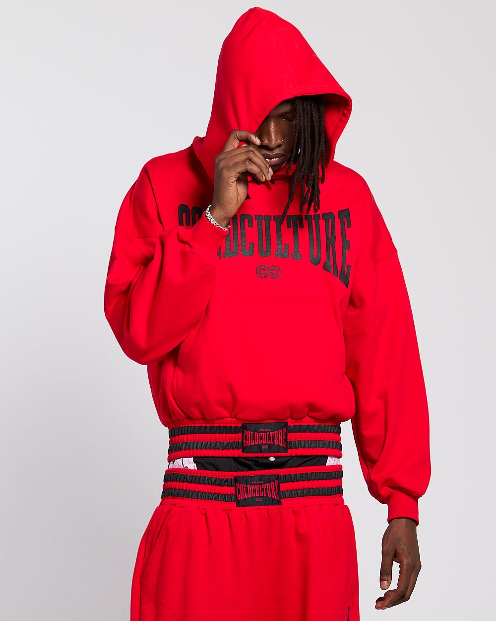 RAGE IN THE RING HOODIE RED - Cold Culture