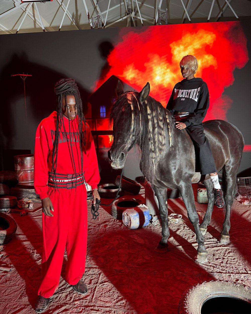 RAGE IN THE RING PANTS RED - Cold Culture