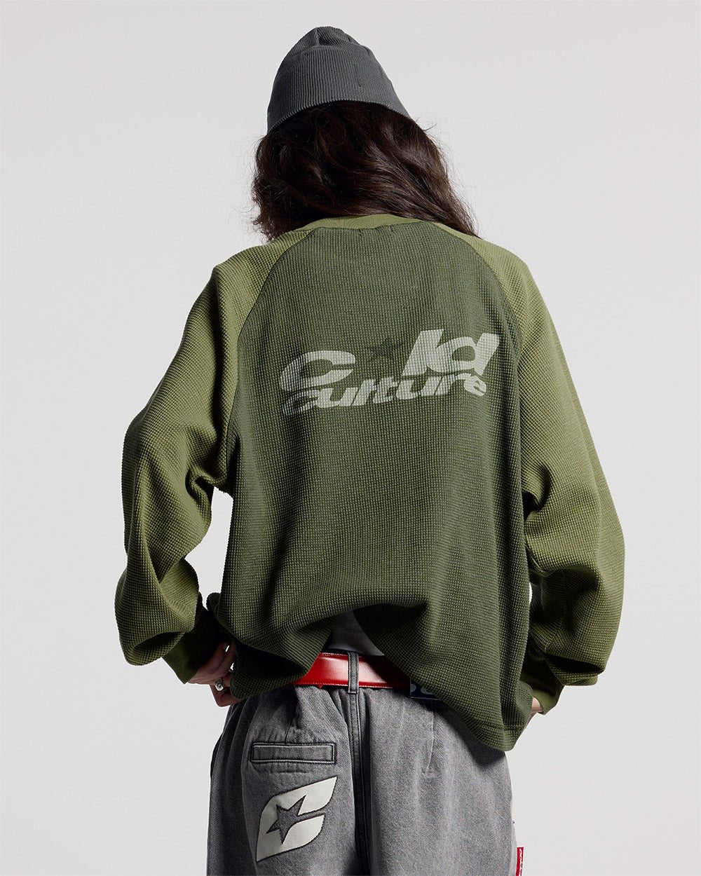 RANGLAN BICOLOR THERMAL LONGSLEEVE GREEN - Cold Culture
