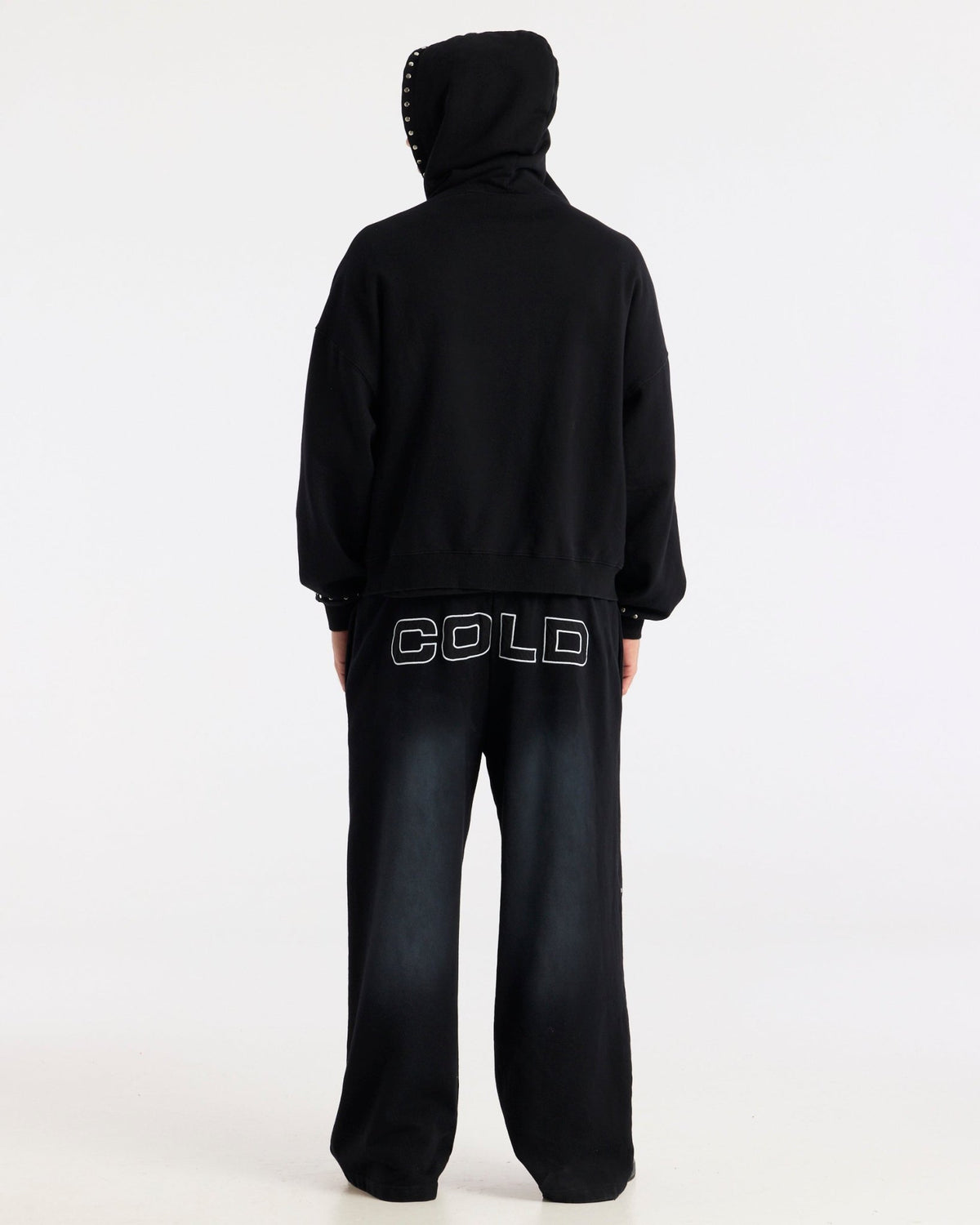 RAW ZIP HOODIE BLACK - Cold Culture