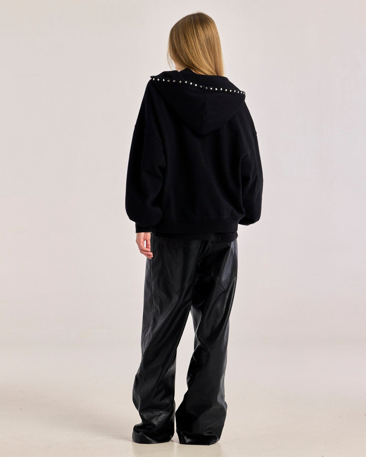 RAW ZIP HOODIE BLACK - Cold Culture